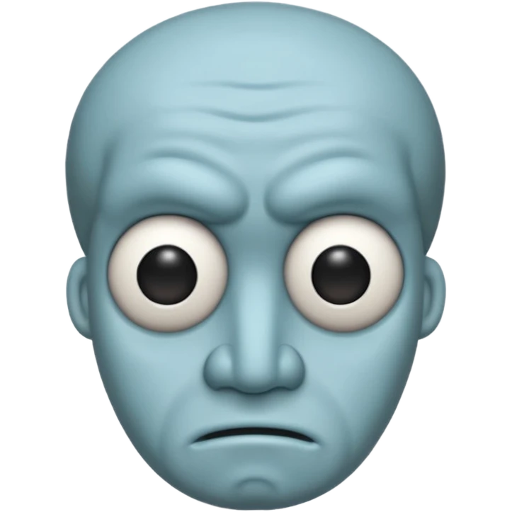 BLUE SQUIDWARD emoji