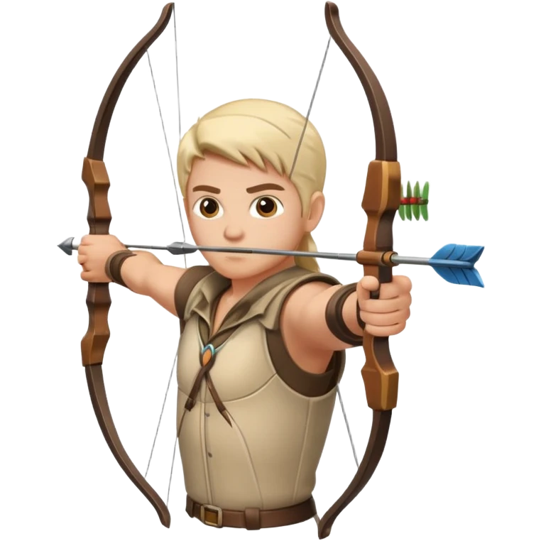 un archer  qui tire sur une cible emoji
