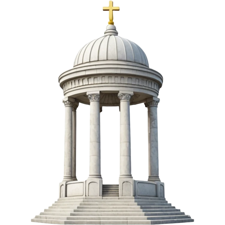 white Ukrainian monument on the main square emoji