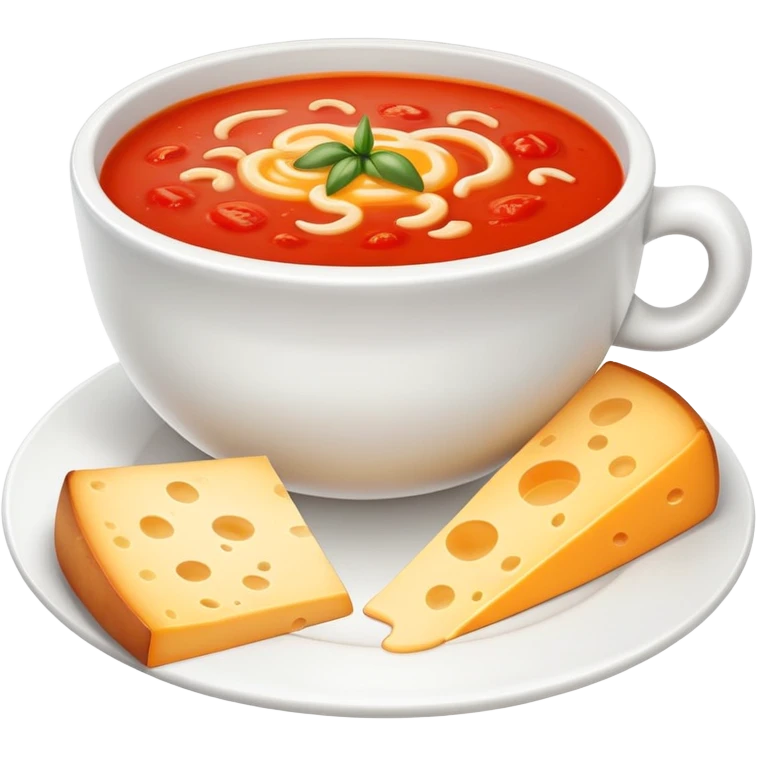 Cheese and tomato soup emoji