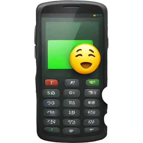 Phone with low battery emoji