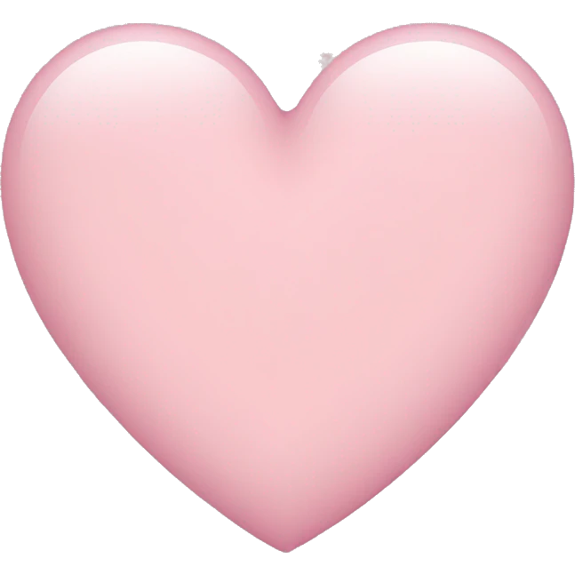 Light pink heart  emoji