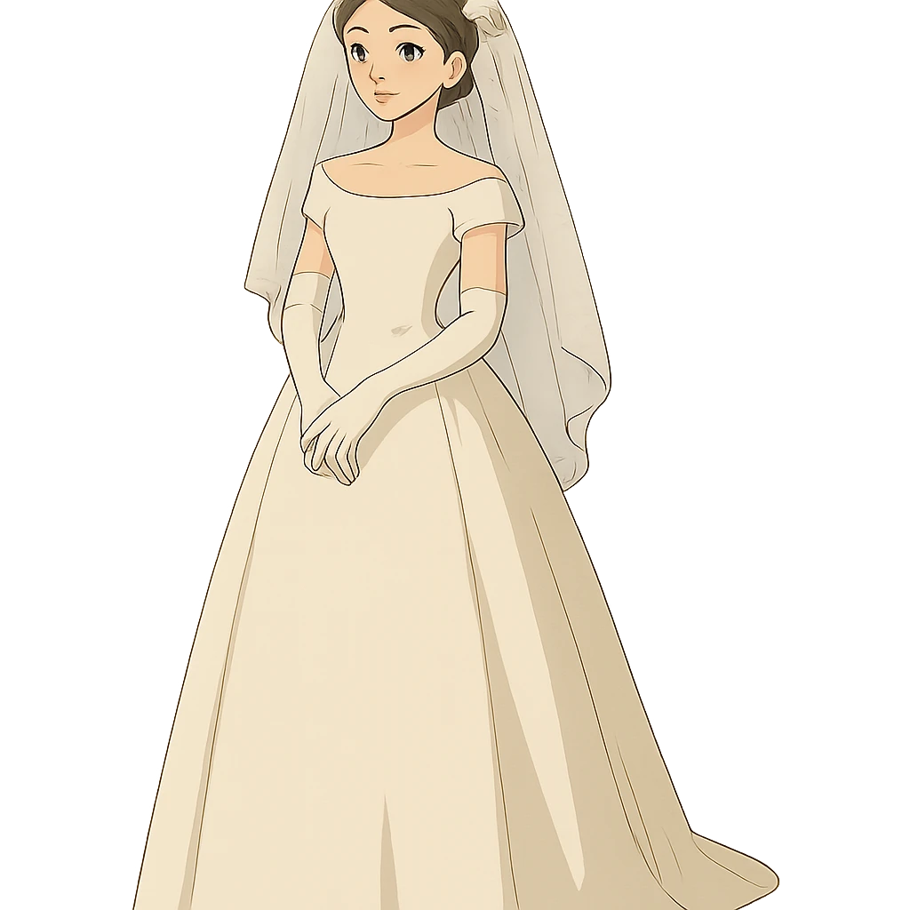 elegant wedding dress emoji