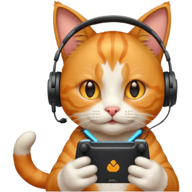 Gamer cat emoji  emoji