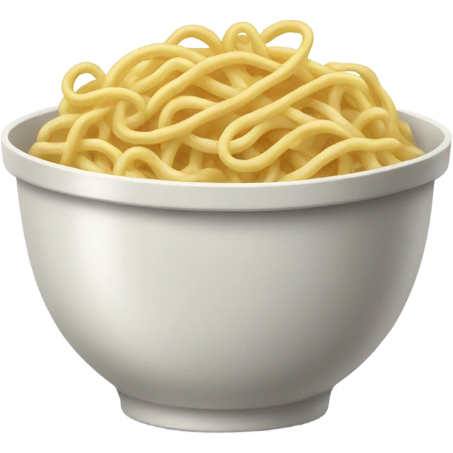 Bowl of noodles with nothing in them  emoji