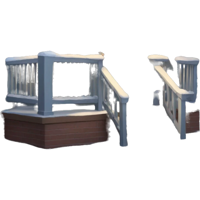 Cold winter porch  emoji