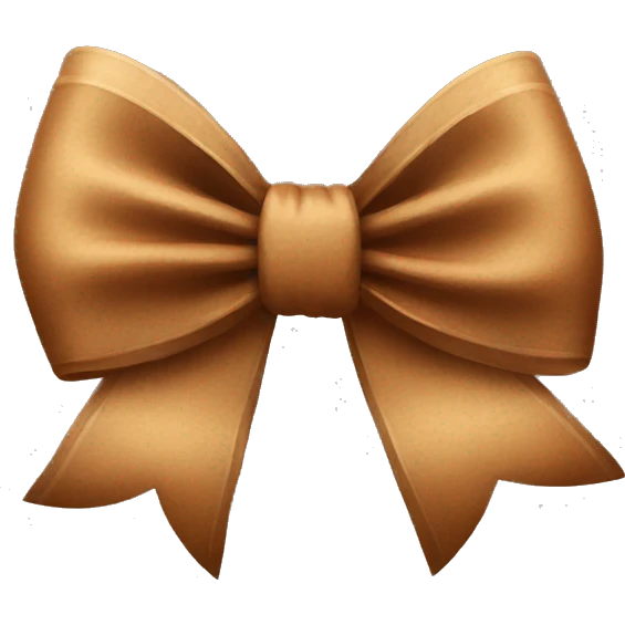 brown bow emoji