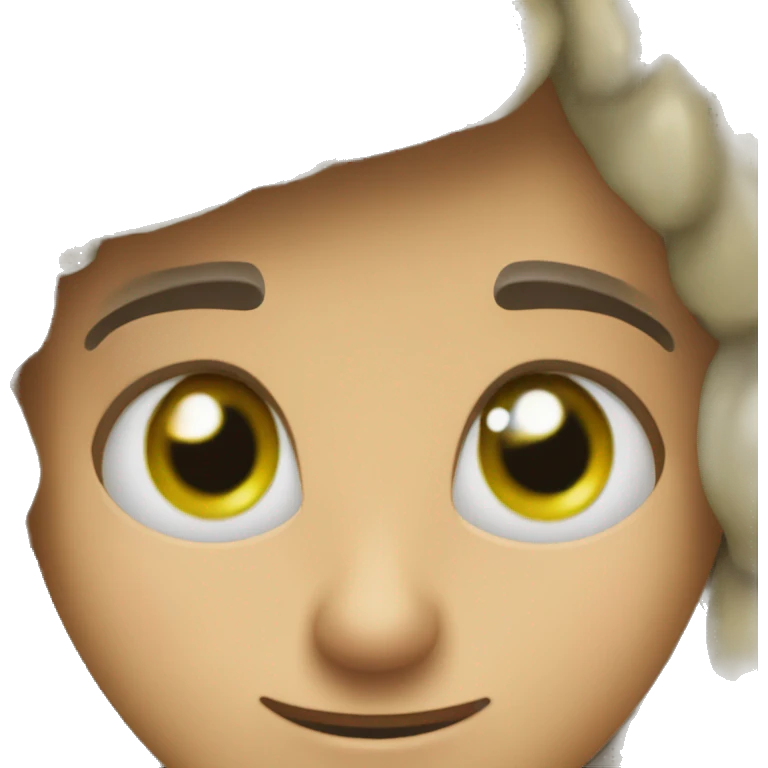 Emoji con pepino en los ojos emoji