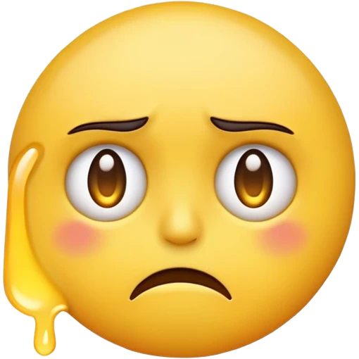 An emoji that is upset becuase it was told no emoji