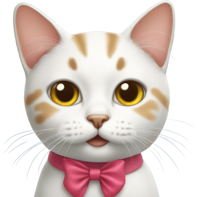 cat with a bow emoji