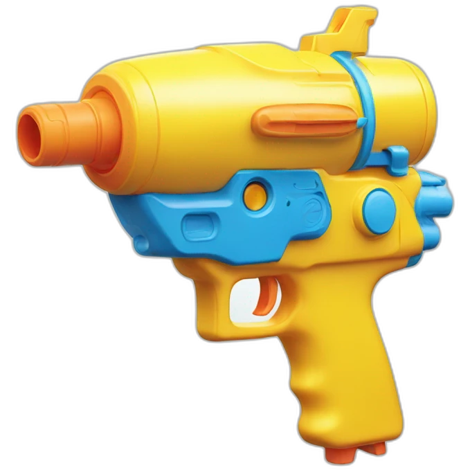 KMS water gun next to head emoji