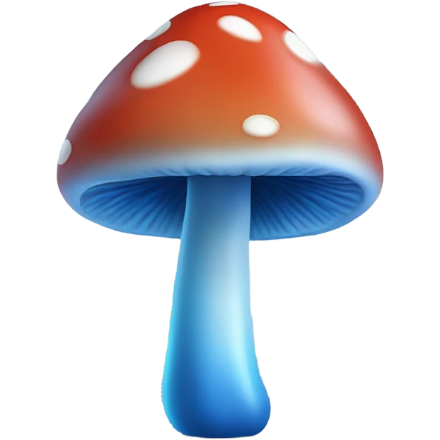 Blue mushroom  emoji