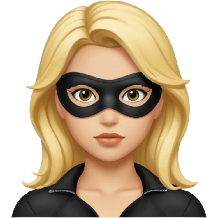 black canary with eye mask emoji