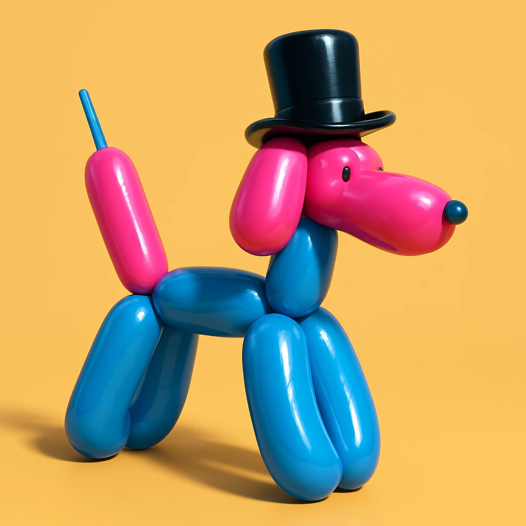 dog with tophat emoji