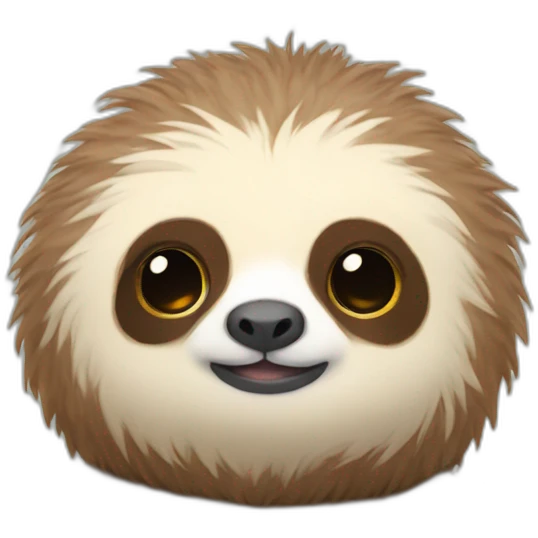 Fluffy Stuffed Toy Sloth Baby emoji