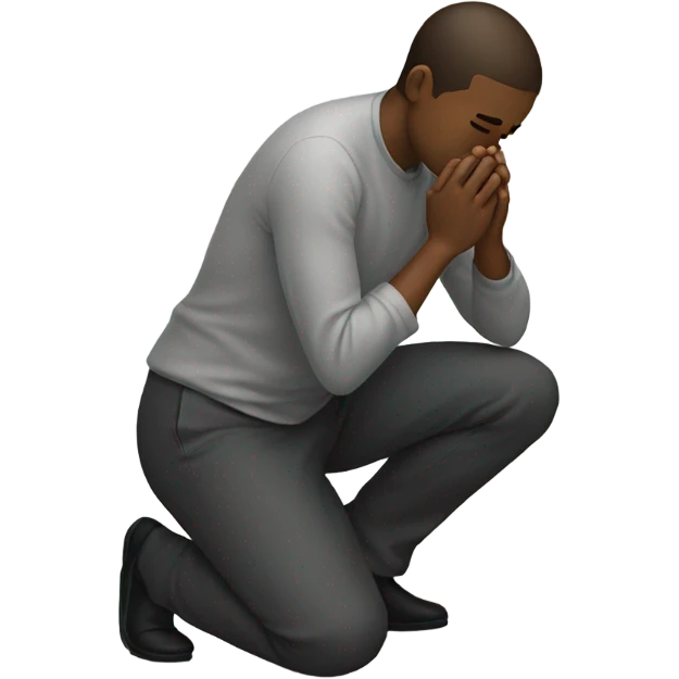 Kneeling down person  emoji