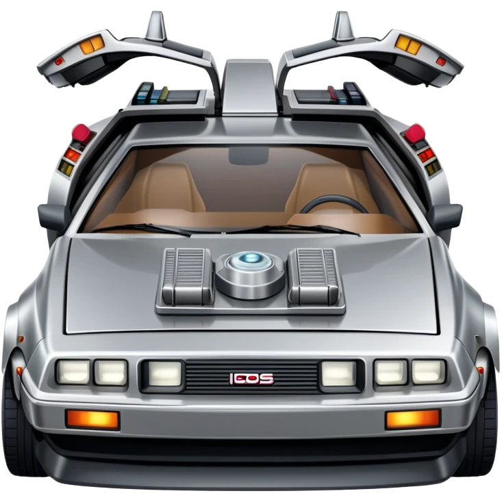 DeLorean time machine car emoji