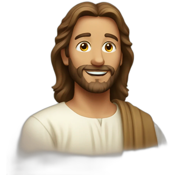 happy jesus emoji