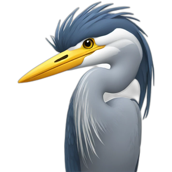 car-heron emoji