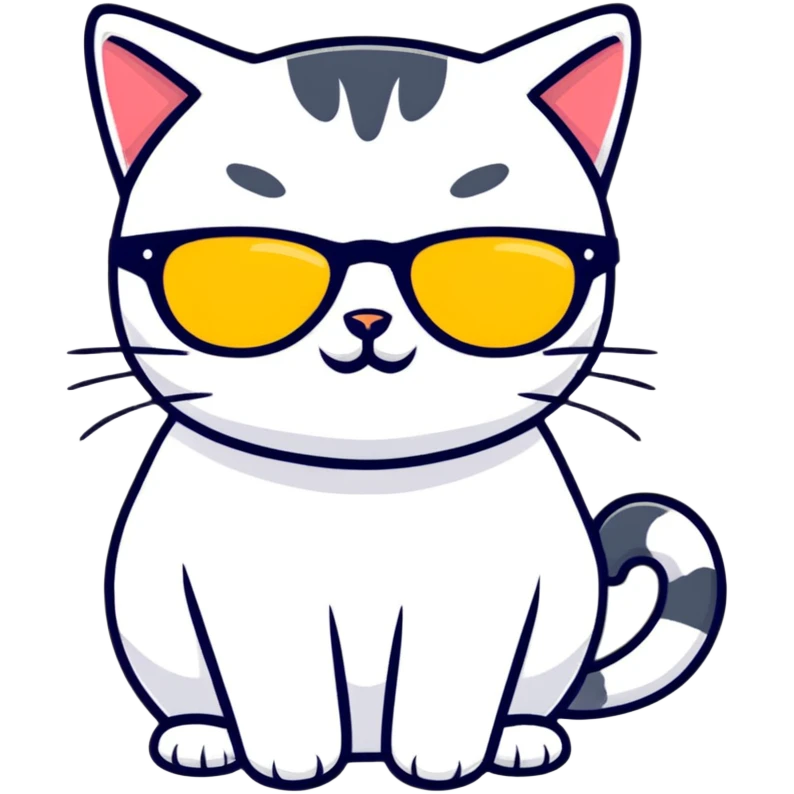 cat wearing sunglasses emoji
