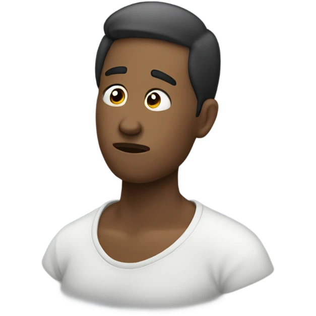 someone sighing and throwing out air emoji