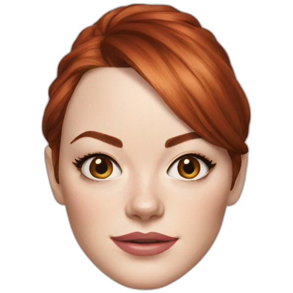 emma stone head only emoji