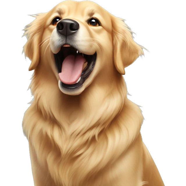 golden retriever raging emoji