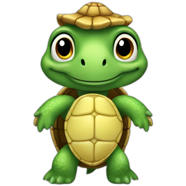 Fancy turtle emoji