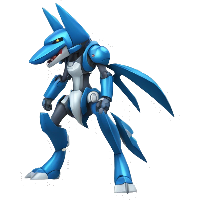 Sharpedo-Lucario-medabot-Mecha full body emoji
