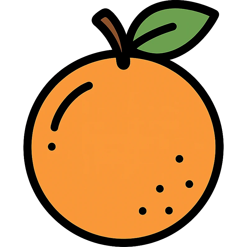 orange fruit emoji