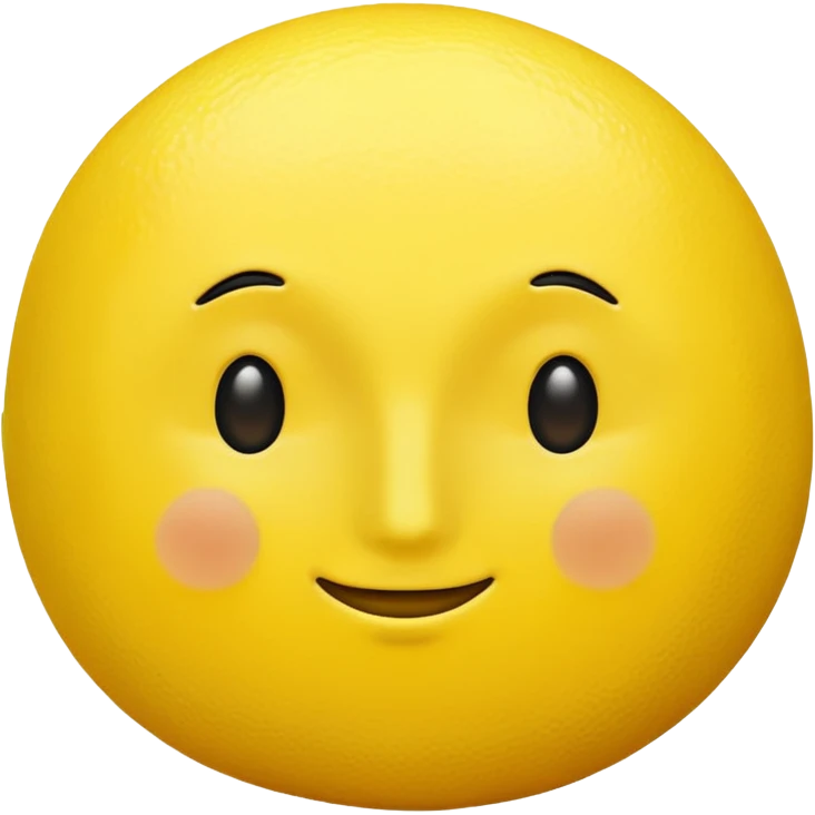 lemon with no face emoji