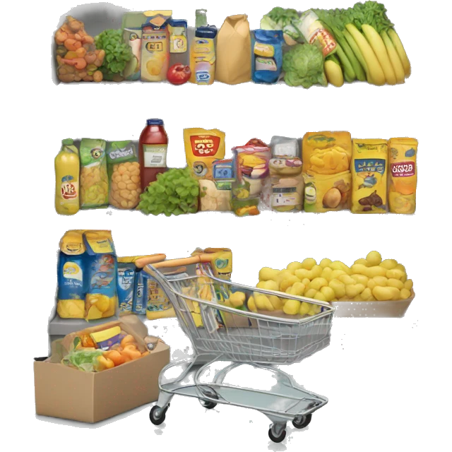  grocery with cart emoji
