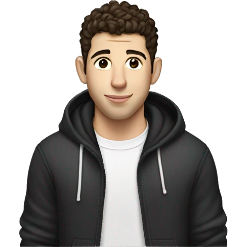 nick jonas wearing thick hoodie emoji