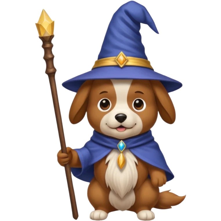 Dog wizard emoji