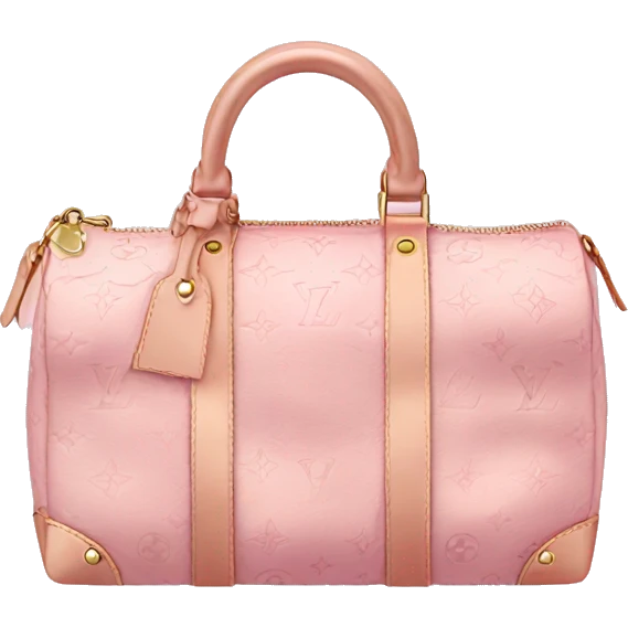 Light pink Louis Vuitton bag emoji