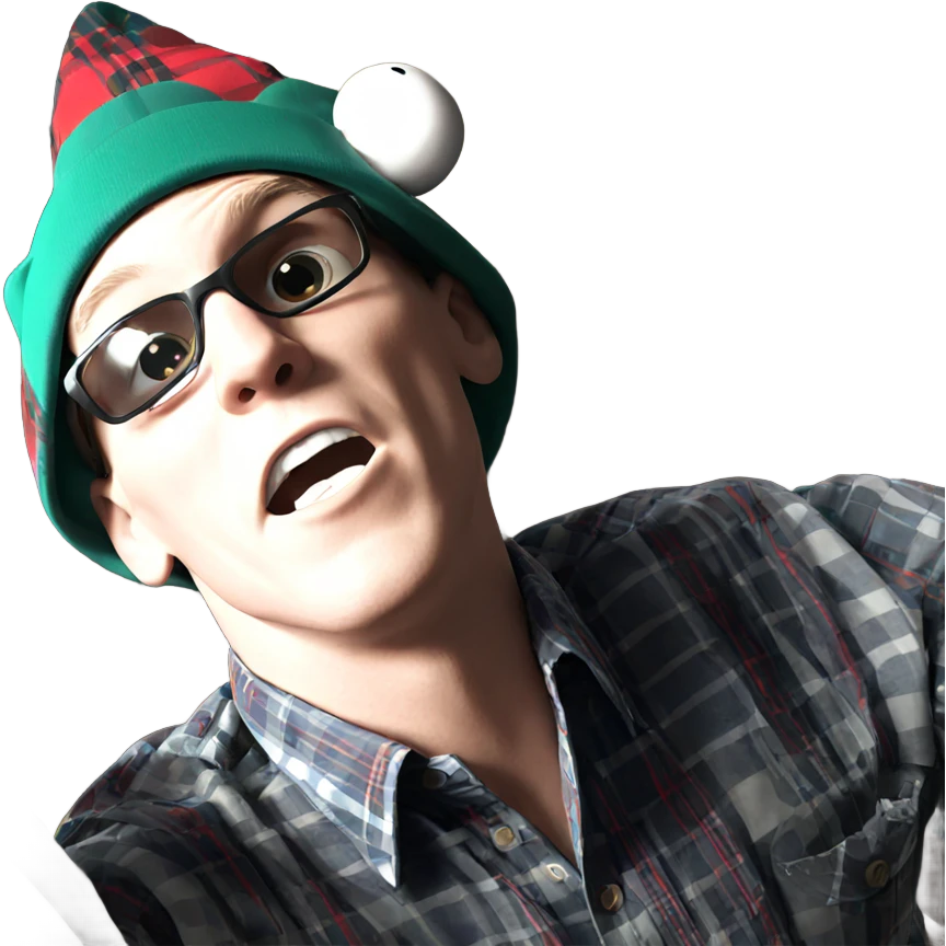 meme boy in plaid shirt emoji