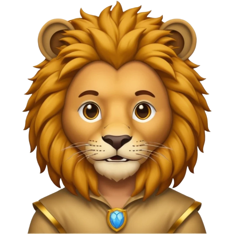 man in lion  costume  emoji