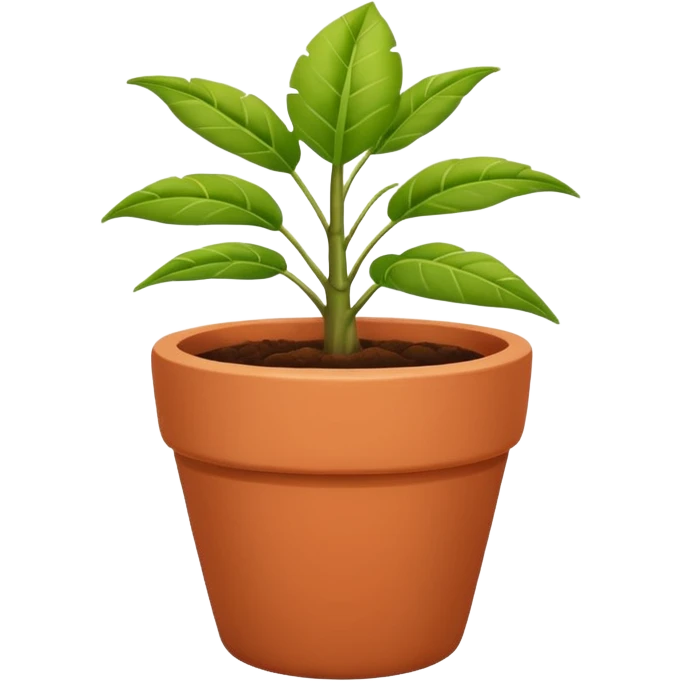 gardening plant pot color change emoji
