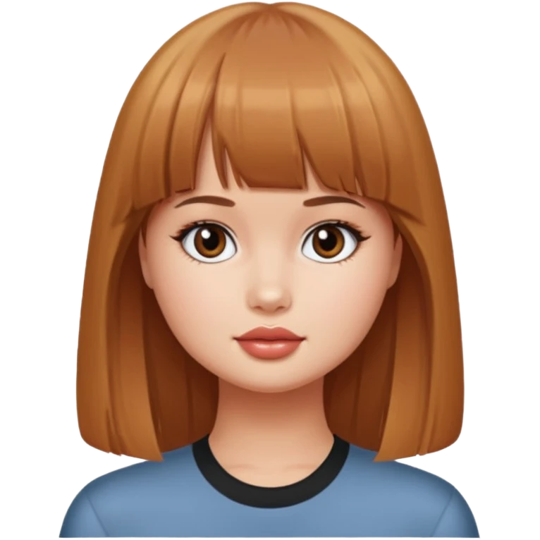 Debby Ryan (straight bangs) in Big City Greens emoji