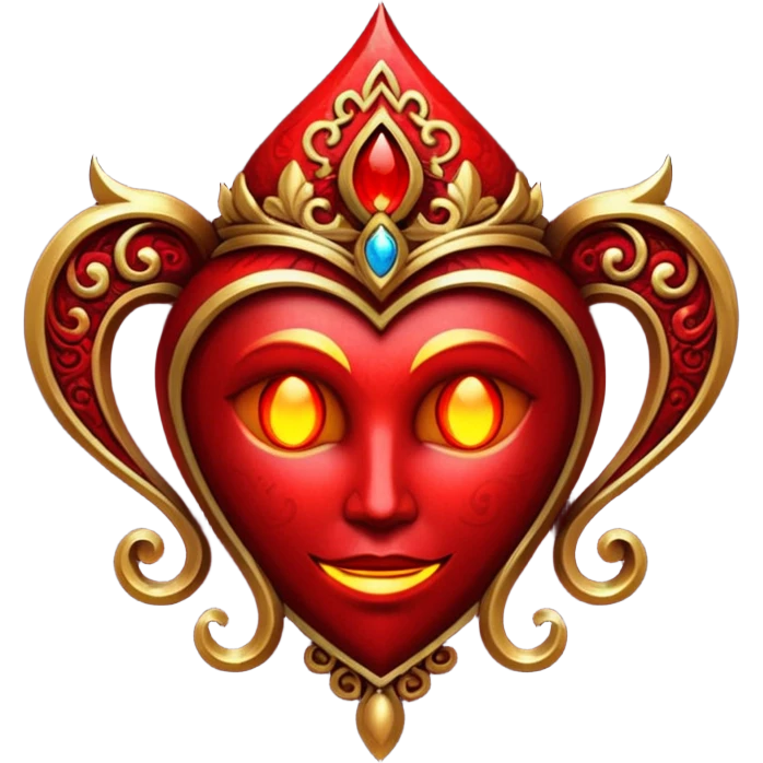 Glitter red Darkhold emoji