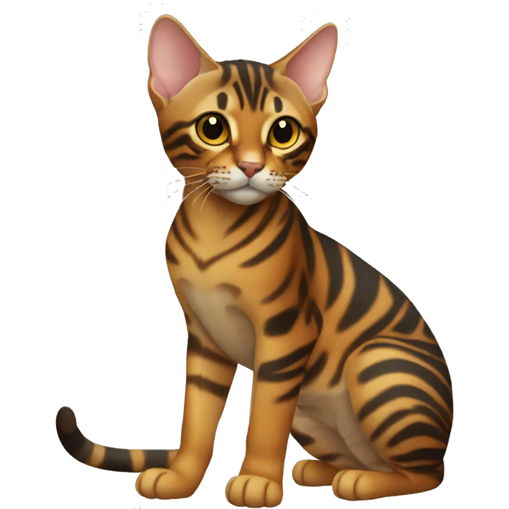 Toyger Cat Breed Full Body emoji