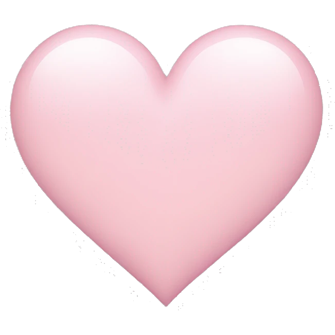 Light pink heart  emoji