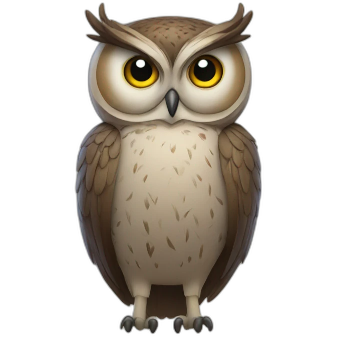 Cool owl emoji