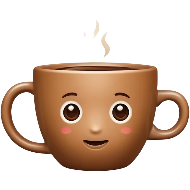 cute brown coffee cup emoji