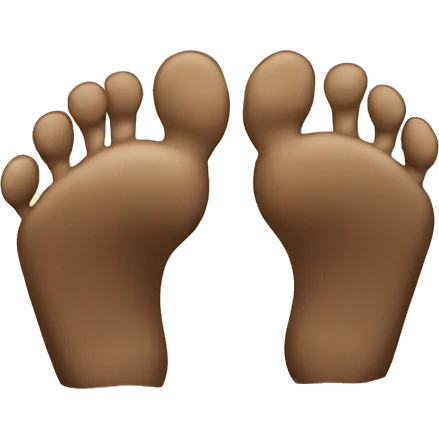 Toes on the beach emoji