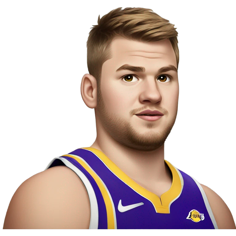 A really fat Luka doncic Lakers  emoji