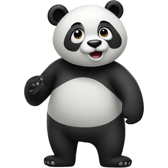 Panda and bear cartoon emoji
