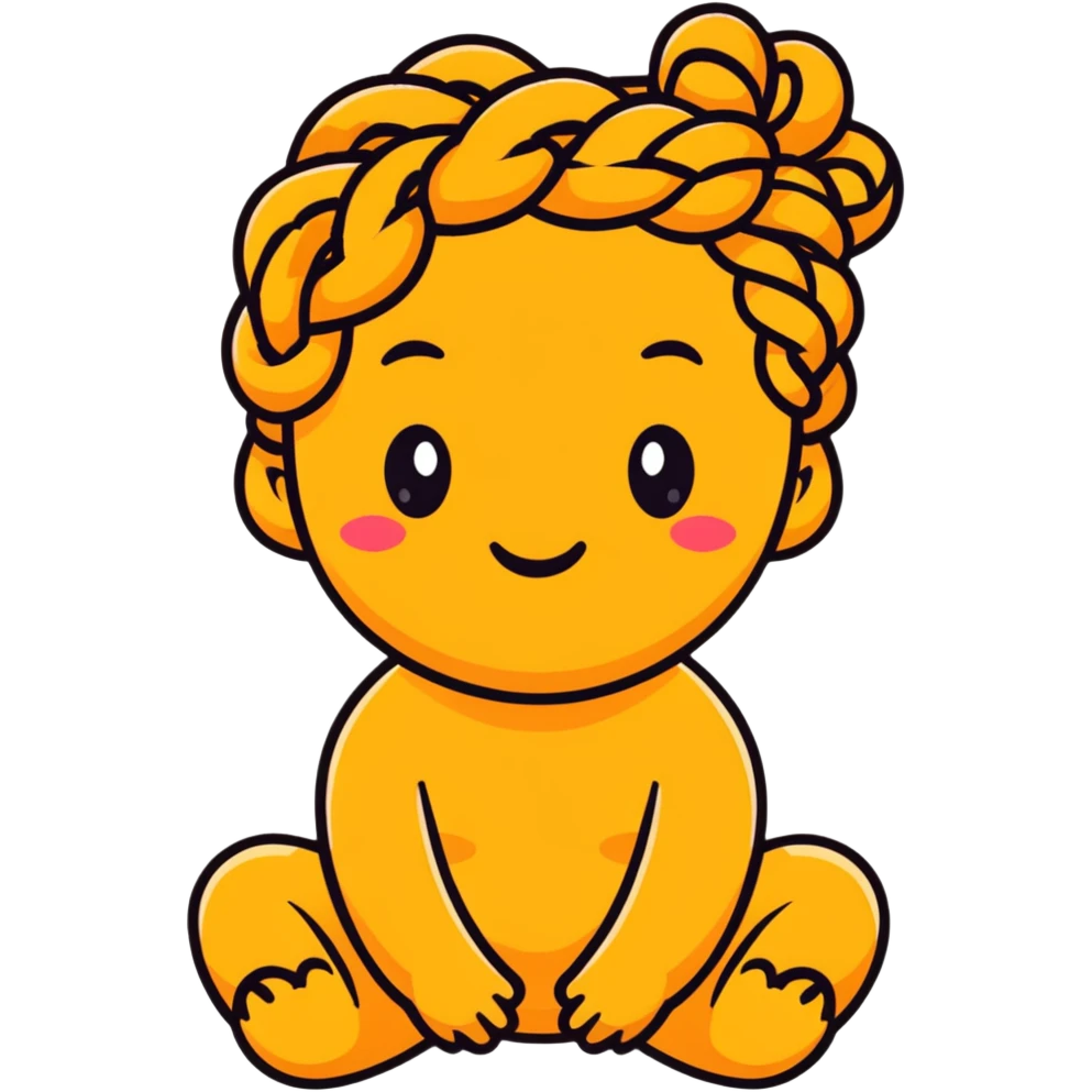 poo emoji with braids emoji