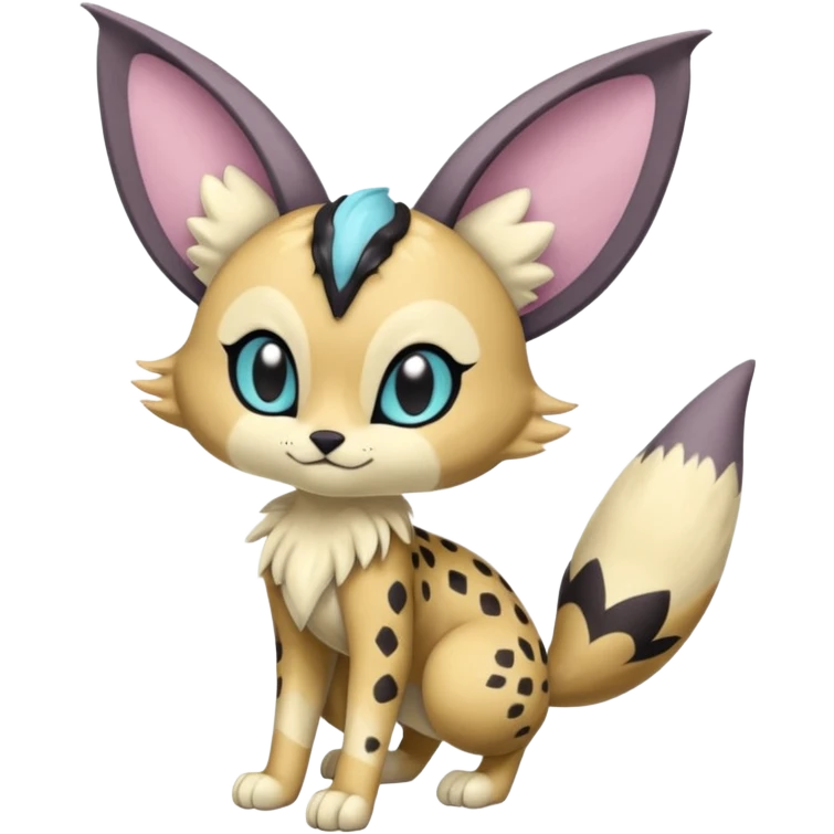 Big-eared Batty Meloetta-Serval-Cresselia-Palkia-Stitch-Fakémon-creature-hybrid emoji