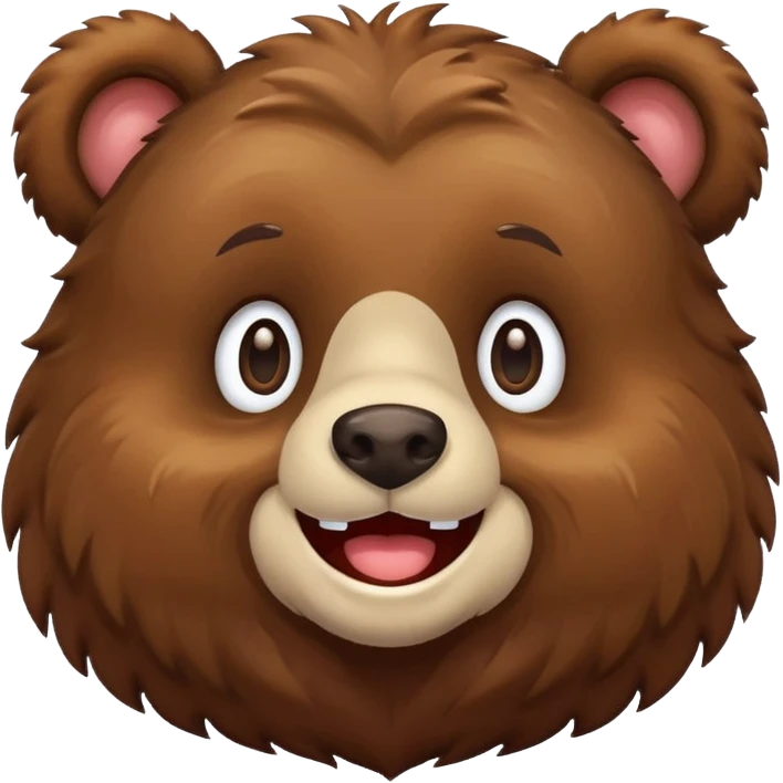 Happy bear emoji